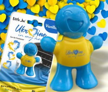 Ароматизатор на деффлектор Little Joe Ukraine in my heart (Vanilla) Yellow-blue LO2601