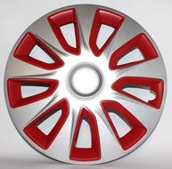 Колпаки на колеса Elegant R14 Stratos RC silver&red