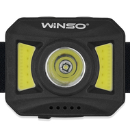 Фонарь налобный WINSO 750600 150+140Lm, 3W + COB, 850mAh, White/Red Фонарь налобный WINSO 750600 150+140Lm, 3W + COB, 850mAh, White/Red
