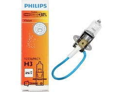 Галогеновая автолампа Philips PK22s H3 12V 55W PREMIUM+30  12336PR C1  (1шт)