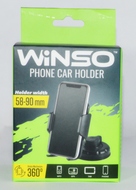 Автомобильный держатель для телефона  Winso 201180  Ш-58-90мм  поворотный механизм 360°