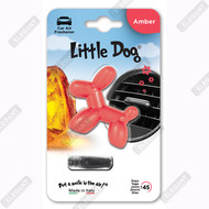 Ароматизатор на деффлектор Little Dog Amber (pink red) ED1212
