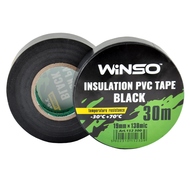 Изолента PVC 30м Winso черная 19мм 130мк (упаковка 10шт) 152300