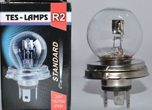 Лампа Tes-Lamps R2/G40 24V 75/70W P45T (уп.1шт)