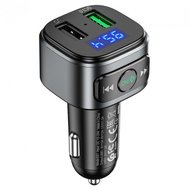 FM-модулятор Hoco E67 Fighter QC3.0 car BT FM transmitter Black