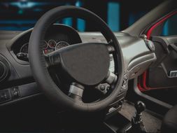 Оплетка на руль кожа XXL Autogen СК 001 BK черная