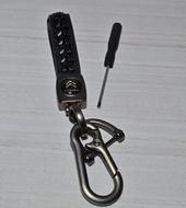 Брелок для ключей плетеный с карабином Citroen 3929