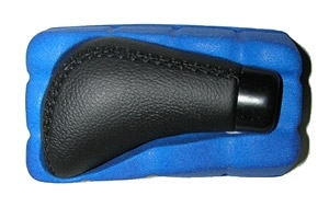 Декоративна ручка Vitol на кулісу F 25015 P чорна шкіра