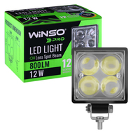 Фара LED Winso Pro 10-30В мощность 12Вт (4x3Вт) Epistar 4D точечный 1шт. 