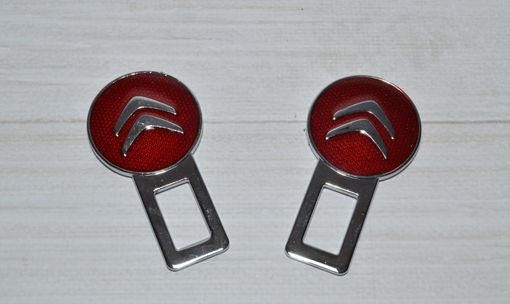 Заглушка для ременя безпеки Citroen red (2шт)