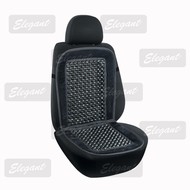 Накидка на сидения массажер круглая косточ. 41,5х89 черная велюр Elegant EL 100 658 (1шт)