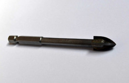 Сверло по стеклу и плитке  6 мм. MAXIDRILL 401-006 с шестигранным хвостиком 4грани 