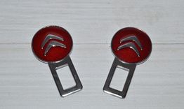 Заглушка для ремня безопасности Citroen red (2шт)