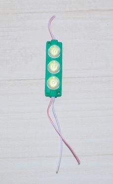 Світлодіодний модуль 12V 3 LED (зелений)