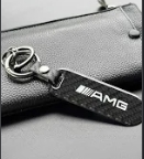 Брелок для ключей Carbon с карабином AMG 4533