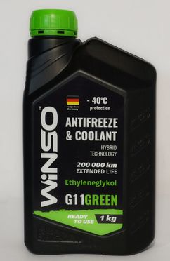 Охолоджуюча рідина Winso G11+ зелений 880960 1л (-40)