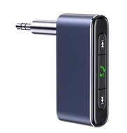 FM-модулятор AUX USAMS SJ519 3.5DC Mini Car Wireless Audio Receiver BT5.0 Grey