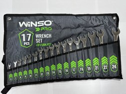 Набор ключей рожково-накидных (17 пред.) Winso Pro CR-V (6-24мм)