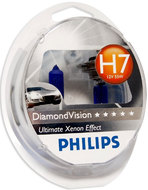 Галогеновая автолампа Philips PX26d H7 12V 55W Diamond Vision +5000K 12972DVS2 2шт.