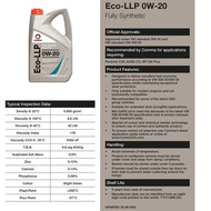 Моторне масло Comma ECO-LLP 0W20 1л