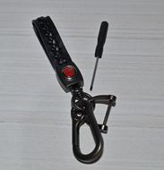 Брелок для ключей плетеный с карабином Fiat 3931