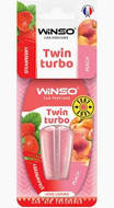 Ароматизатор Жидкая подвеска Winso Twin Turbo Strawberry & Peach 538780