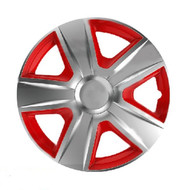 Колпаки на колеса Elegant R14 Esprit silver&red 103832