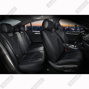 Накидки на сидіння Torino 3D чорні Elegant EL 700 126