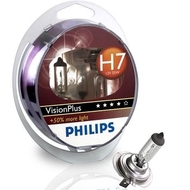 Галогеновая автолампа Philips PX26d H7 12V 55W Vision Plus +60% 12972VPS2 (уп.2шт)