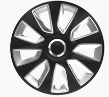 Колпаки на колеса Elegant R15 Stratos RC black&silver Колпаки на колеса Elegant R15 Stratos RC black&silver