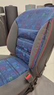Накидки на сидения POKROVA 600 с экокожей Черно-синие перед