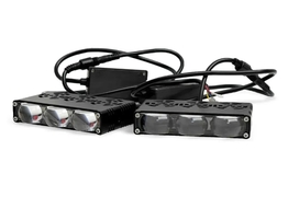 Светодиодные фары External SpotLight L27 55W на три линзы W-Y-Multicolor 12-80V