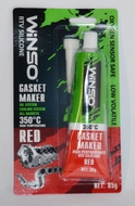 Winso Герметик прокладка высокотемпературный 100% силикон (красный) 85g 310200
