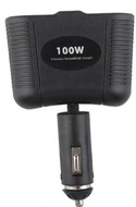 Двойник в прикуриватель inDrive 2-1+1 USB 12V IDS-20765