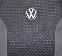 Чехлы Premium Volkswagen Golf VII (2010г ->) Pokrov Cover серо-черные