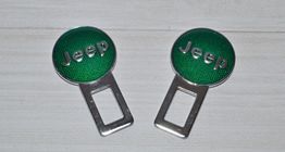 Заглушка для ремня безопасности Jeep green (2шт)