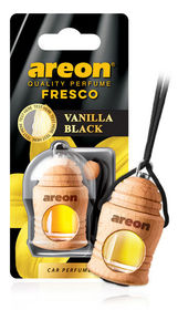 Ароматизатор пробка Wood Areon Fresco Vanilla Black Черная ваниль FRTN31