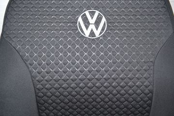 Чехлы Premium Volkswagen Golf VII (2010г ->) Pokrov Cover черные