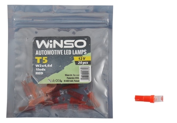 Светодиод Winso W2x4.6d T5 1LED FLUX RED 127620  (20шт)
