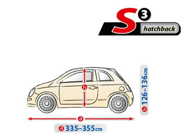 Тент автомобильный Kegel Optimal Garage Hatchback S3 (	335-355 см)