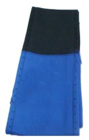 Оплетка на руль кожа L Elegant 105063 черно-голубая (с четырех частей) 