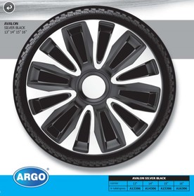 Колпаки на колеса Argo R16 Avalon Silver-Black