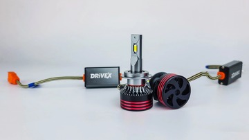 Светодиодная автолампа DriveX FE-01 H7 57W CAN 9-32V 6K к-т.