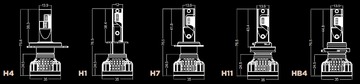 Светодиодная автолампа DriveX AL-01 PRO H7 52W CAN 9-32V 6K к-т.