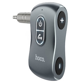 FM-модулятор Hoco E73 Tour Car AUX BT Receiver Metal Gray