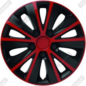 Колпаки на колеса Elegant R15 Rapid red&black