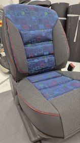 Накидки на сидения POKROVA 600 с экокожей Черно-синие перед