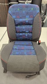 Накидки на сидения POKROVA 600 с экокожей Черно-синие перед