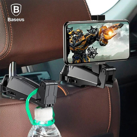 Автомобильный держатель для телефона Baseus backseat vehicle phone holder hook Black