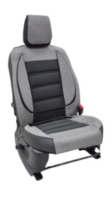 Накидки на сидения POKROVA 700 с экокожей SGrey + Сота